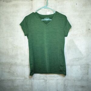 Green V-Neck Tee